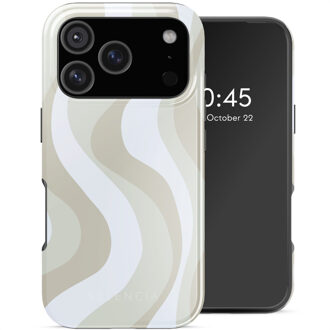Selencia Vivid Backcover met MagSafe voor de Apple iPhone 17 Pro - Desert Waves Beige Meerkleurig