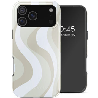 Selencia Vivid Backcover met MagSafe voor de Apple iPhone 17 Pro Max - Desert Waves Beige Meerkleurig