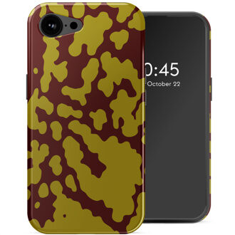 Selencia Vivid Backcover met MagSafe voor de Apple iPhone 17e / 16e - Moo'd Olive Dust Meerkleurig