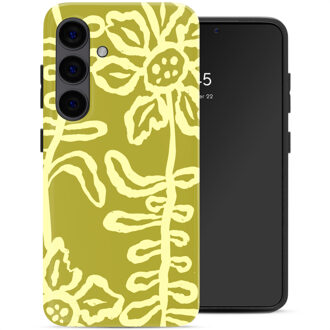 Selencia Vivid Backcover met MagSafe voor de Samsung Galaxy S24 - Chalky Bloom Meerkleurig