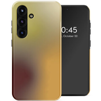 Selencia Vivid Backcover met MagSafe voor de Samsung Galaxy S25 - Gradient Olive Dust Meerkleurig