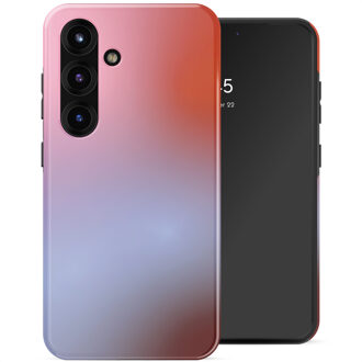 Selencia Vivid Backcover met MagSafe voor de Samsung Galaxy S25 - Gradient Soft Blush Meerkleurig