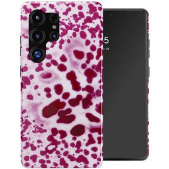 Selencia Vivid Backcover met MagSafe voor de Samsung Galaxy S25 Ultra - Cosmic Orchid Meerkleurig