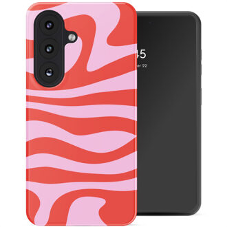 Selencia Vivid Backcover met MagSafe voor de Samsung Galaxy S26 - Dream Swirl Pink Meerkleurig