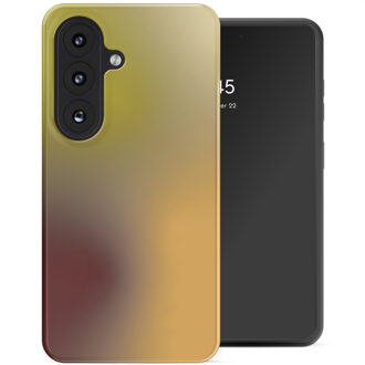 Selencia Vivid Backcover met MagSafe voor de Samsung Galaxy S26 - Gradient Olive Dust Meerkleurig