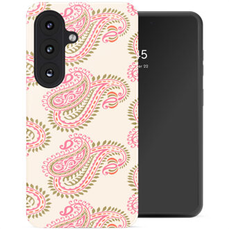 Selencia Vivid Backcover met MagSafe voor de Samsung Galaxy S26 - Paisley Blush Meerkleurig