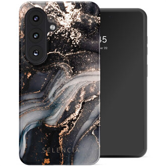 Selencia Vivid Backcover met MagSafe voor de Samsung Galaxy S26 Plus - Chic Marble Black Meerkleurig
