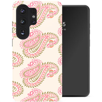 Selencia Vivid Backcover met MagSafe voor de Samsung Galaxy S26 Ultra - Paisley Blush Meerkleurig