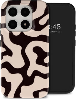 Selencia Vivid Backcover met MagSafe voor de Xiaomi 17 - Art Wave Black Meerkleurig