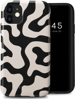 Selencia Vivid Backcover voor de Apple iPhone 11 - Art Wave Black Meerkleurig