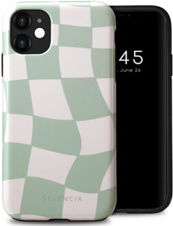 Selencia Vivid Backcover voor de Apple iPhone 11 - Groovy Sage Green Meerkleurig