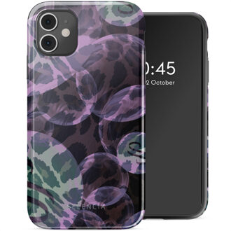 Selencia Vivid Backcover voor de Apple iPhone 11 - Leo Bubble Green Meerkleurig