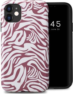 Selencia Vivid Backcover voor de Apple iPhone 11 - Trippy Swirl Dark Rose Meerkleurig