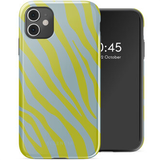 Selencia Vivid Backcover voor de Apple iPhone 11 - Zebra Winter Sky Titanium Yellow Meerkleurig