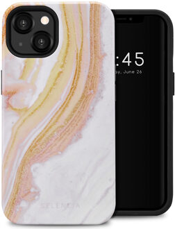 Selencia Vivid Backcover voor de Apple iPhone 13 - Chic Marble Gold Meerkleurig