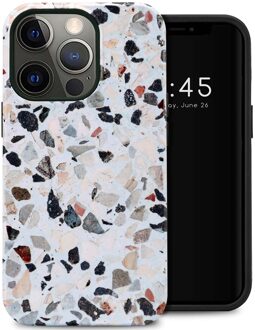 Selencia Vivid Backcover voor de Apple iPhone 13 Pro - Chic Terazzo Meerkleurig