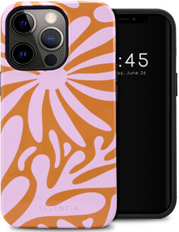 Selencia Vivid Backcover voor de Apple iPhone 13 Pro - Modern Bloom Pink Meerkleurig