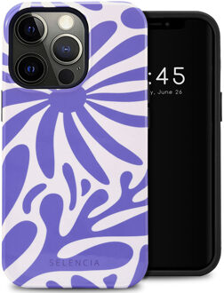 Selencia Vivid Backcover voor de Apple iPhone 13 Pro - Modern Bloom Sapphire Blue Meerkleurig