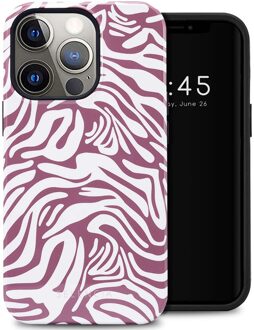Selencia Vivid Backcover voor de Apple iPhone 13 Pro - Trippy Swirl Dark Rose Meerkleurig