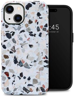 Selencia Vivid Backcover voor de Apple iPhone 14 - Chic Terazzo Meerkleurig