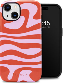 Selencia Vivid Backcover voor de Apple iPhone 14 - Dream Swirl Pink Meerkleurig
