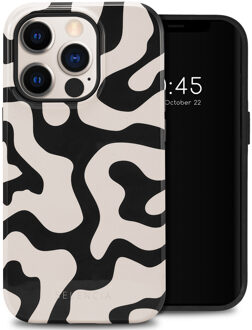 Selencia Vivid Backcover voor de Apple iPhone 14 Pro - Art Wave Black Meerkleurig