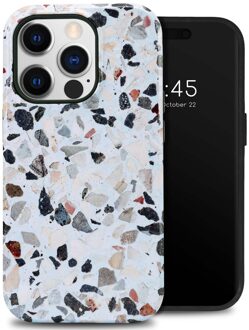 Selencia Vivid Backcover voor de Apple iPhone 14 Pro - Chic Terazzo Meerkleurig