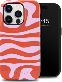 Selencia Vivid Backcover voor de Apple iPhone 14 Pro - Dream Swirl Pink Meerkleurig