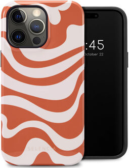 Selencia Vivid Backcover voor de Apple iPhone 14 Pro Max - Dream Swirl Orange Meerkleurig