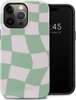 Selencia Vivid Backcover voor de Apple iPhone 14 Pro Max - Groovy Sage Green Meerkleurig