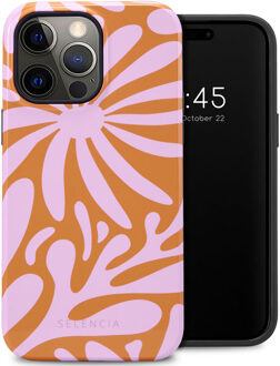 Selencia Vivid Backcover voor de Apple iPhone 14 Pro Max - Modern Bloom Pink Meerkleurig
