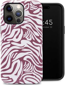 Selencia Vivid Backcover voor de Apple iPhone 14 Pro Max - Trippy Swirl Dark Rose Meerkleurig
