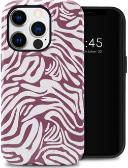 Selencia Vivid Backcover voor de Apple iPhone 14 Pro - Trippy Swirl Dark Rose Meerkleurig