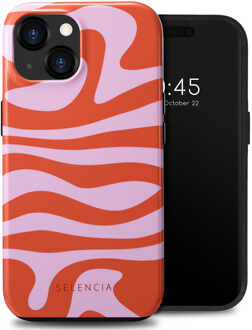 Selencia Vivid Backcover voor de Apple iPhone 15 - Dream Swirl Pink Meerkleurig