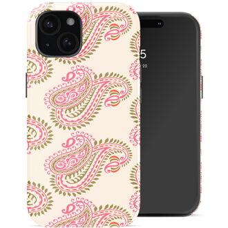 Selencia Vivid Backcover voor de Apple iPhone 15 - Paisley Blush Meerkleurig