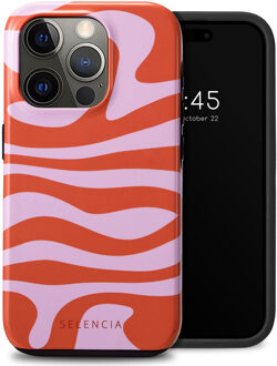 Selencia Vivid Backcover voor de Apple iPhone 15 Pro - Dream Swirl Pink Meerkleurig