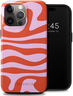 Selencia Vivid Backcover voor de Apple iPhone 15 Pro Max - Dream Swirl Pink Meerkleurig