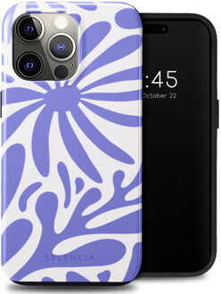 Selencia Vivid Backcover voor de Apple iPhone 15 Pro Max - Modern Bloom Sapphire Blue Meerkleurig