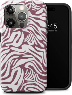 Selencia Vivid Backcover voor de Apple iPhone 15 Pro - Trippy Swirl Dark Rose Meerkleurig