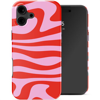 Selencia Vivid Backcover voor de Apple iPhone 16 - Dream Swirl Pink Meerkleurig