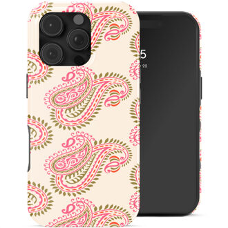 Selencia Vivid Backcover voor de Apple iPhone 16 Pro - Paisley Blush Meerkleurig