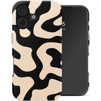Selencia Vivid Backcover voor de Apple iPhone 17 - Art Wave Black Meerkleurig