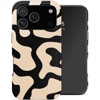 Selencia Vivid Backcover voor de Apple iPhone 17 Pro - Art Wave Black Meerkleurig