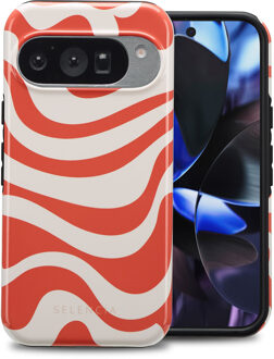 Selencia Vivid Backcover voor de Google Pixel 10 / 10 Pro - Dream Swirl Orange Meerkleurig