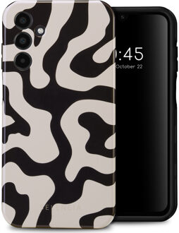 Selencia Vivid Backcover voor de Samsung Galaxy A15 (5G/4G) - Art Wave Black Meerkleurig