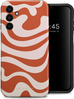 Selencia Vivid Backcover voor de Samsung Galaxy A15 (5G/4G) - Dream Swirl Orange Meerkleurig
