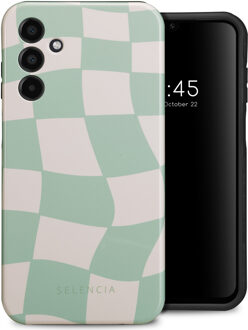Selencia Vivid Backcover voor de Samsung Galaxy A15 (5G/4G) - Groovy Sage Green Meerkleurig