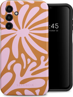 Selencia Vivid Backcover voor de Samsung Galaxy A15 (5G/4G) - Modern Bloom Pink Meerkleurig