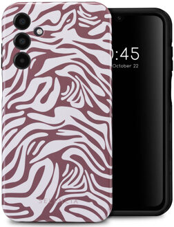 Selencia Vivid Backcover voor de Samsung Galaxy A15 (5G/4G) - Trippy Swirl Dark Rose Meerkleurig