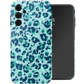 Selencia Vivid Backcover voor de Samsung Galaxy A15 (5G/4G) - Wild Spots Light Blue Meerkleurig